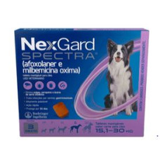 Antipulgas e Carrapatos Nexgard Spectra para Cães de 15,1 a 30kg 3 unidade