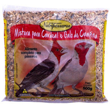 Nutripássaros Mistura Cardeal e Galo Campina 500gr 