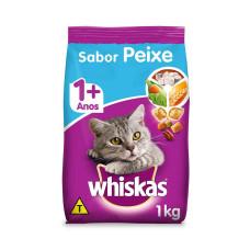 Ração Whiskas para Gatos Adultos Sabor Peixe 900g