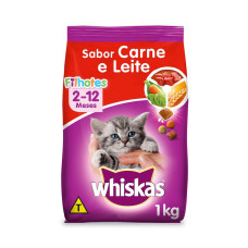 Ração Whiskas para Gatos Filhotes Sabor Carne e Leite 900kg
