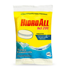 PASTILHA DE CLORO HCL 200 HIDROALL 200GR