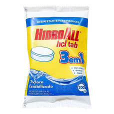 Pastilha De Cloro - Hcl Tab 3 Em 1 - Hidroall - 200 G