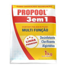 Cloro Piscina Estabilizador Propool 3 Em 1 - 1kg