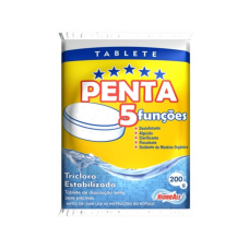Pastilha de Cloro para Piscina 5 em 1 - 200gr