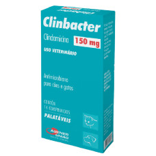 Antimicrobiano Agener União Clinbacter 150mg para Cães e Gatos