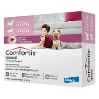 Antipulgas Comfortis Elanco 140mg - Cães de 2,3 a 4,5kg e Gatos de 1,4 a 2,8kg