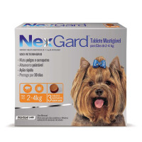 Antipulgas e Carrapatos Nexgard para Cães de 2 a 4 kg 3 unidades