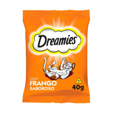 Petisco Dreamies Frango Para Gatos Adultos 40 g