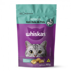 Petisco Whiskas Temptations Anti Bola de Pelo Para Gatos Adultos 40 g
